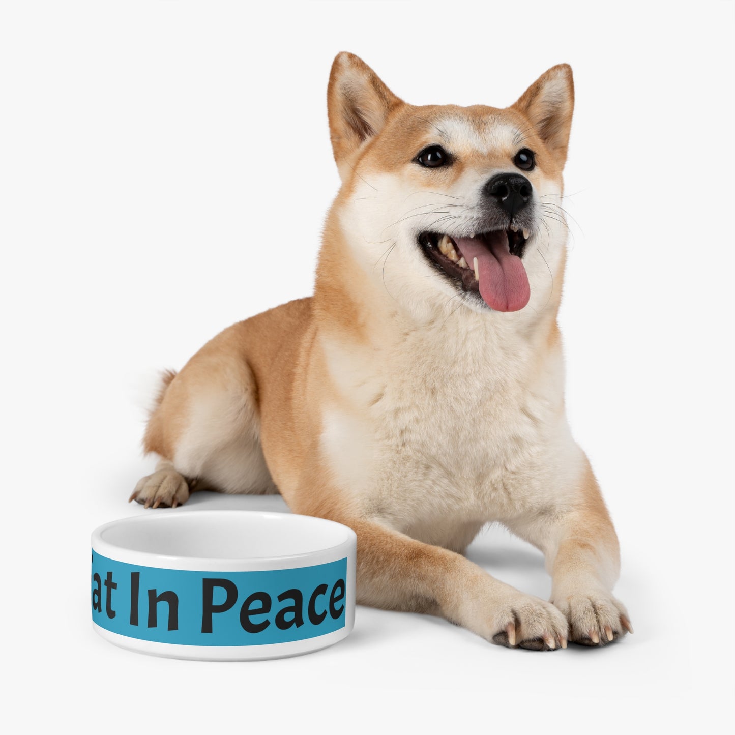 I Eat In Peace - Pet Bowl - Inspired by Matthew 5:6