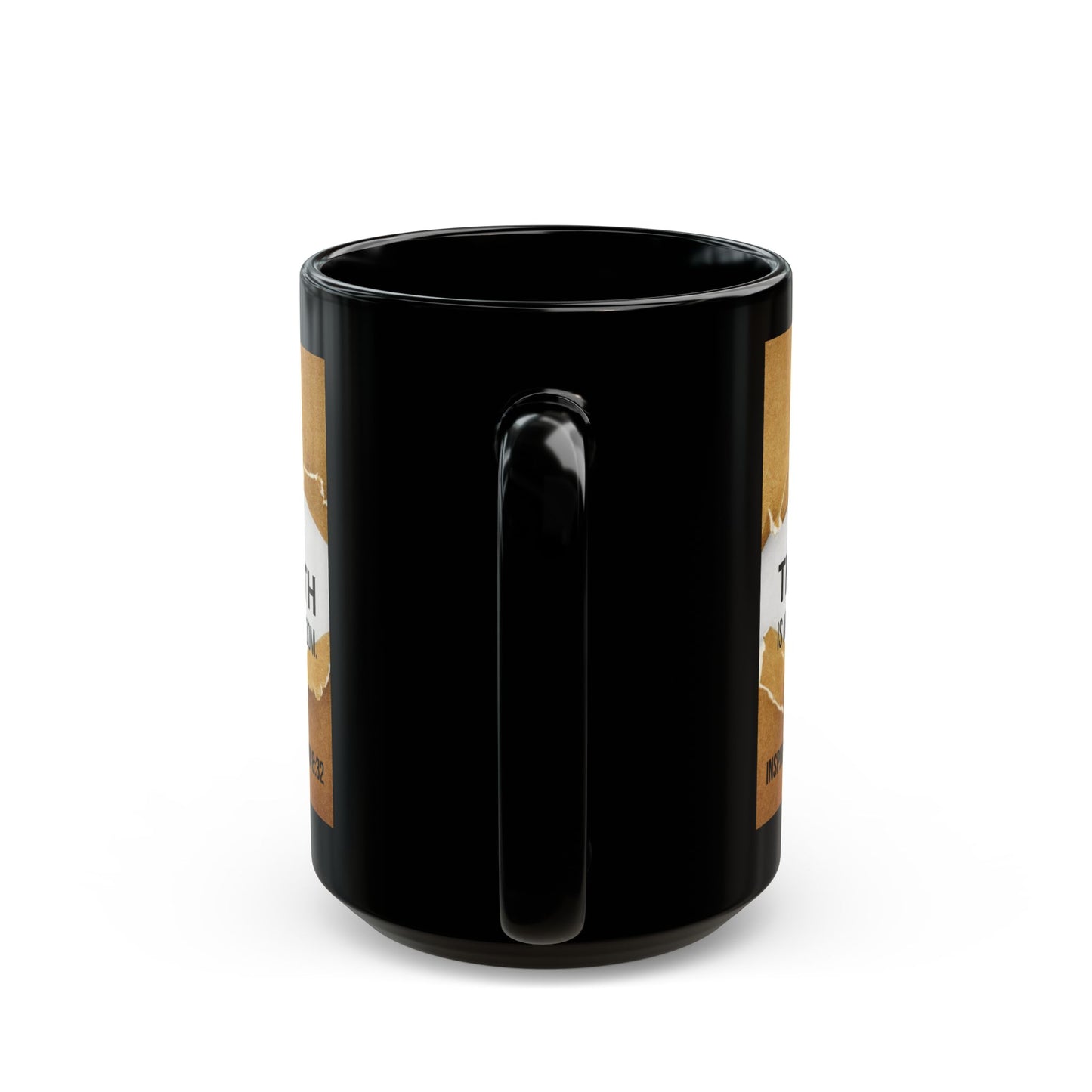 Truth Is My Freedom - Inspired by John 8: 32- Inspirational Black Accent Mug (11oz, 15oz)