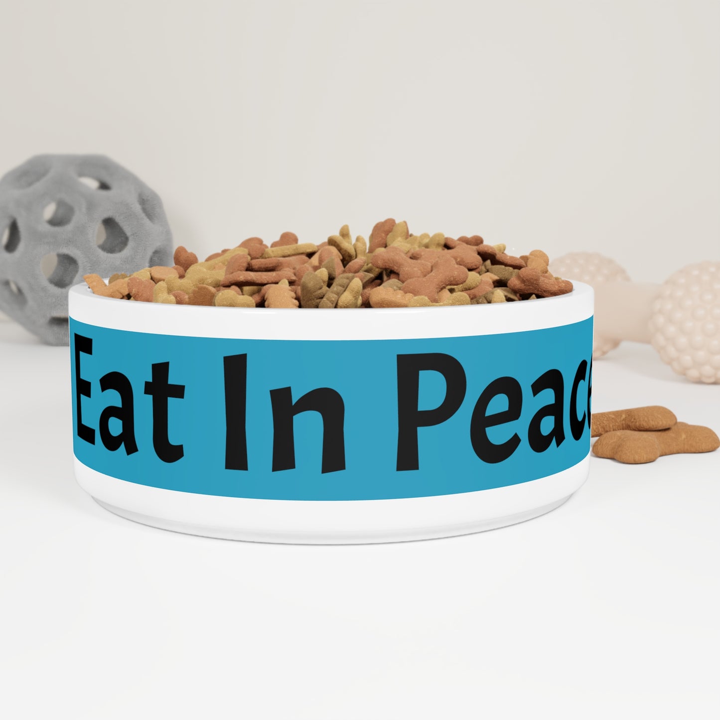I Eat In Peace - Pet Bowl - Inspired by Matthew 5:6