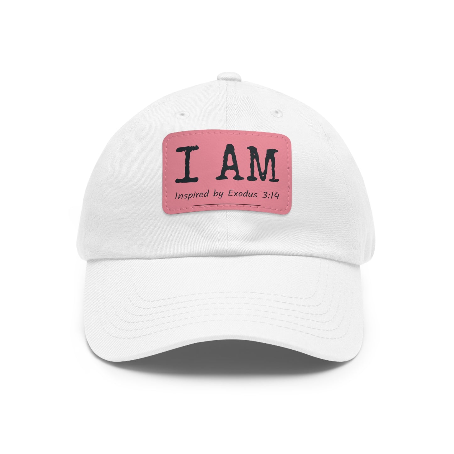 I AM - Hat with Leather Patch - Inspired by Exodus 3:14