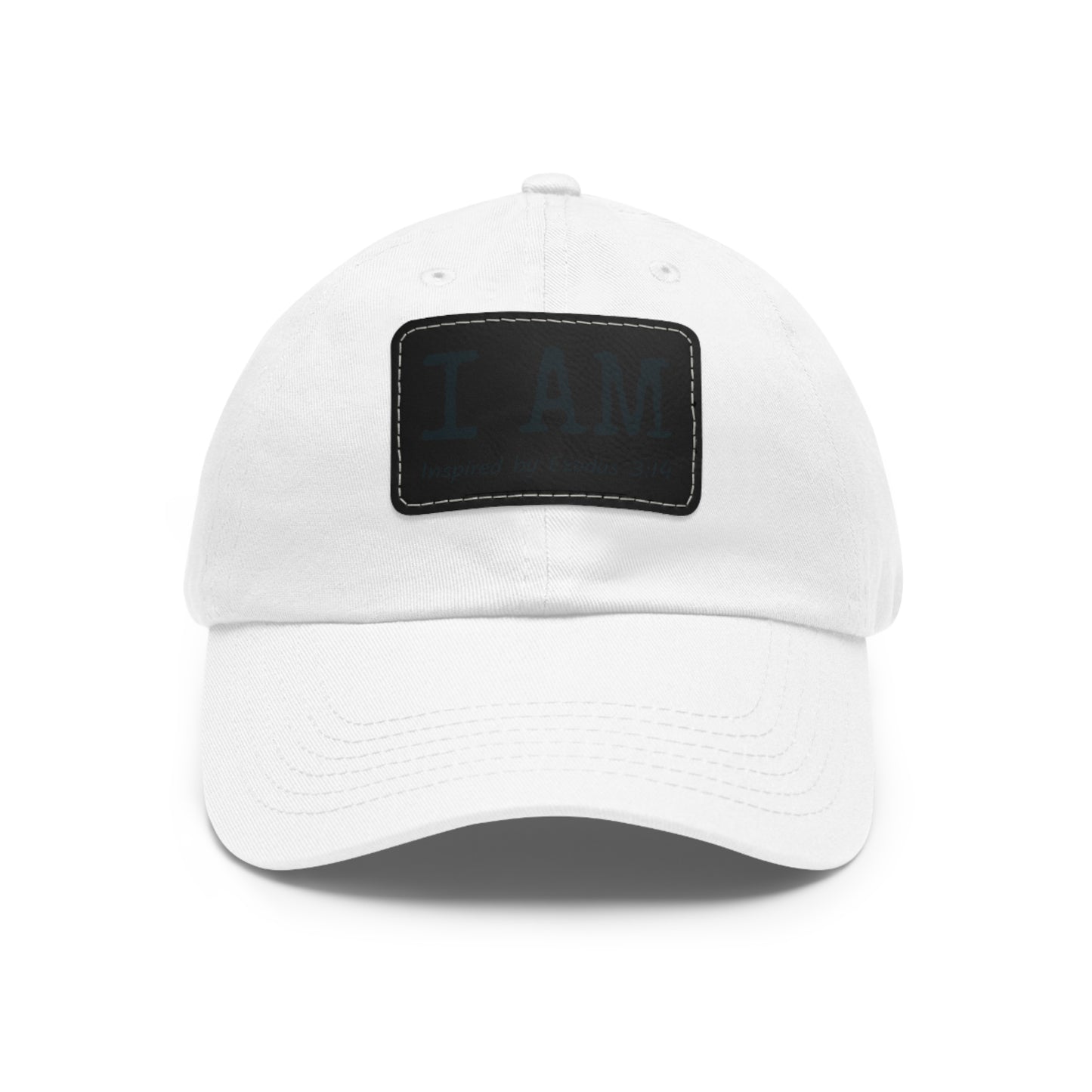 I AM - Hat with Leather Patch - Inspired by Exodus 3:14
