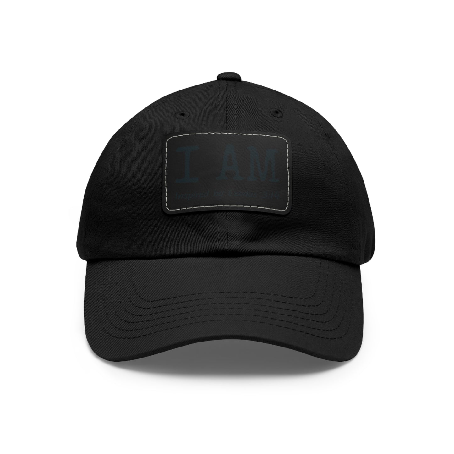 I AM - Hat with Leather Patch - Inspired by Exodus 3:14