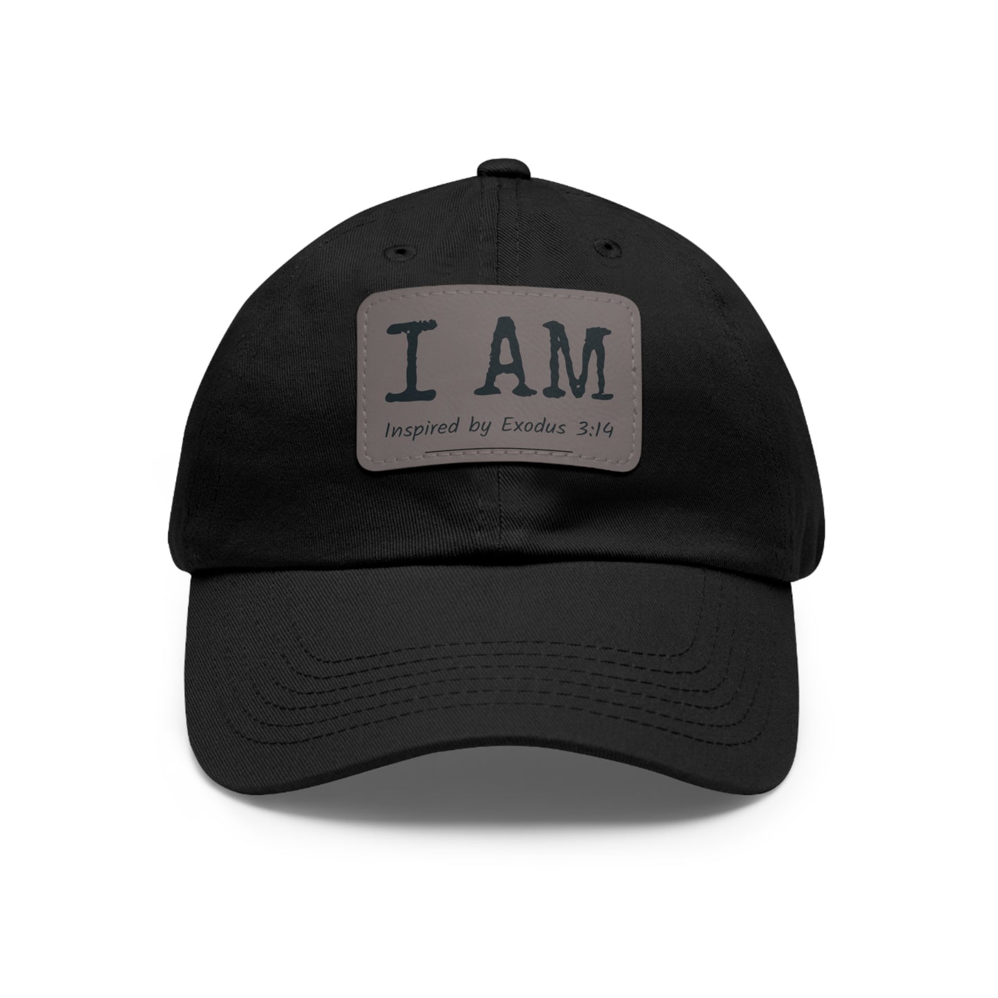 I AM - Hat with Leather Patch - Inspired by Exodus 3:14