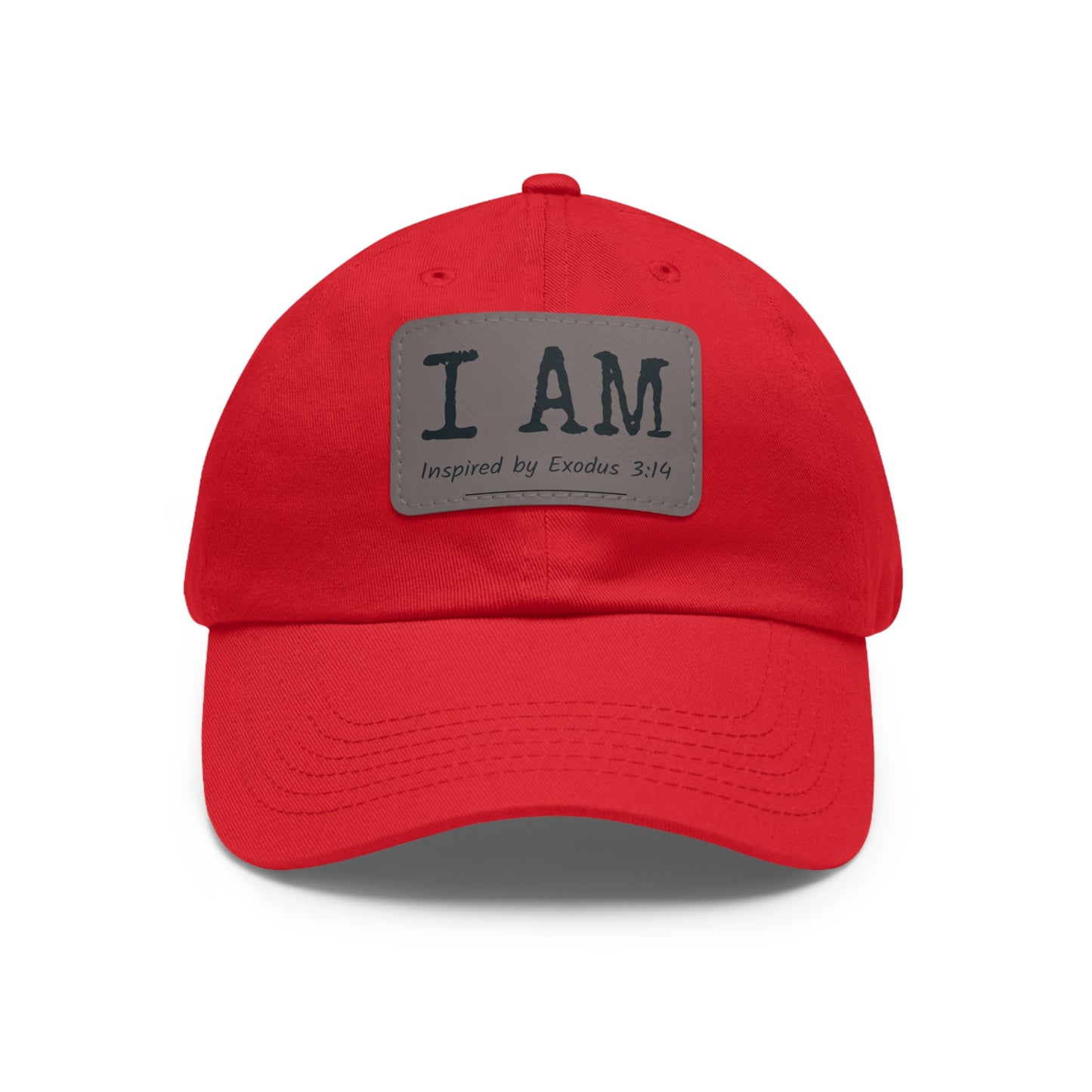 I AM - Hat with Leather Patch - Inspired by Exodus 3:14