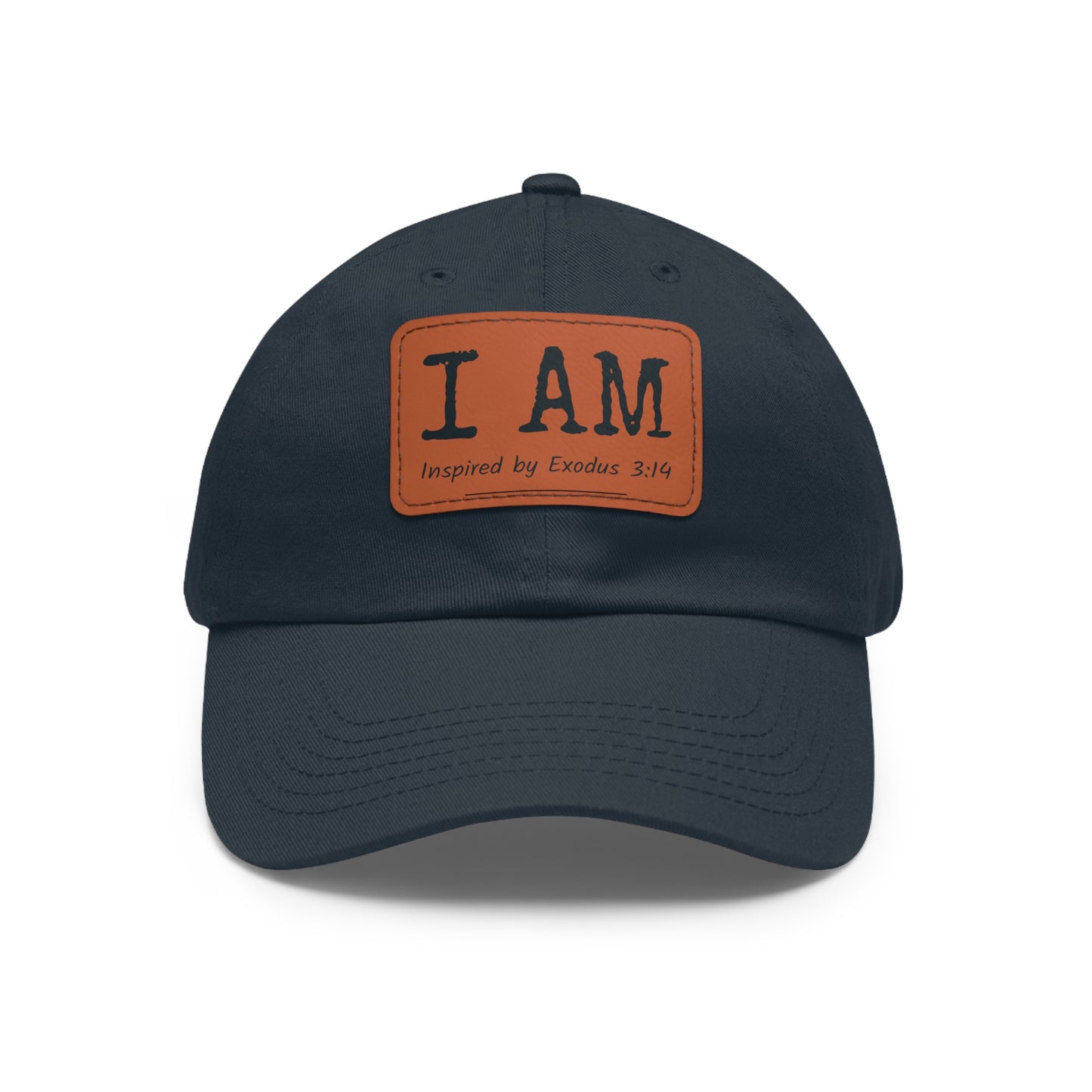 I AM - Hat with Leather Patch - Inspired by Exodus 3:14