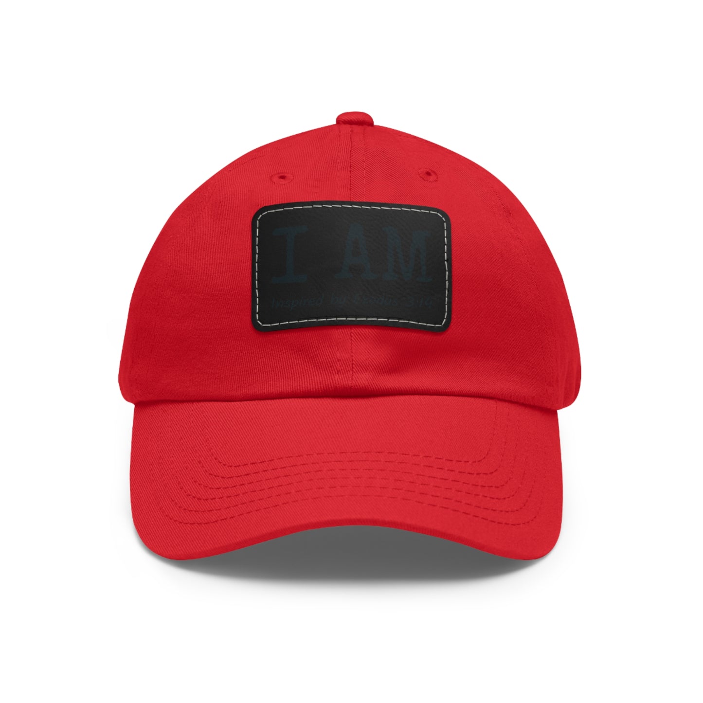 I AM - Hat with Leather Patch - Inspired by Exodus 3:14