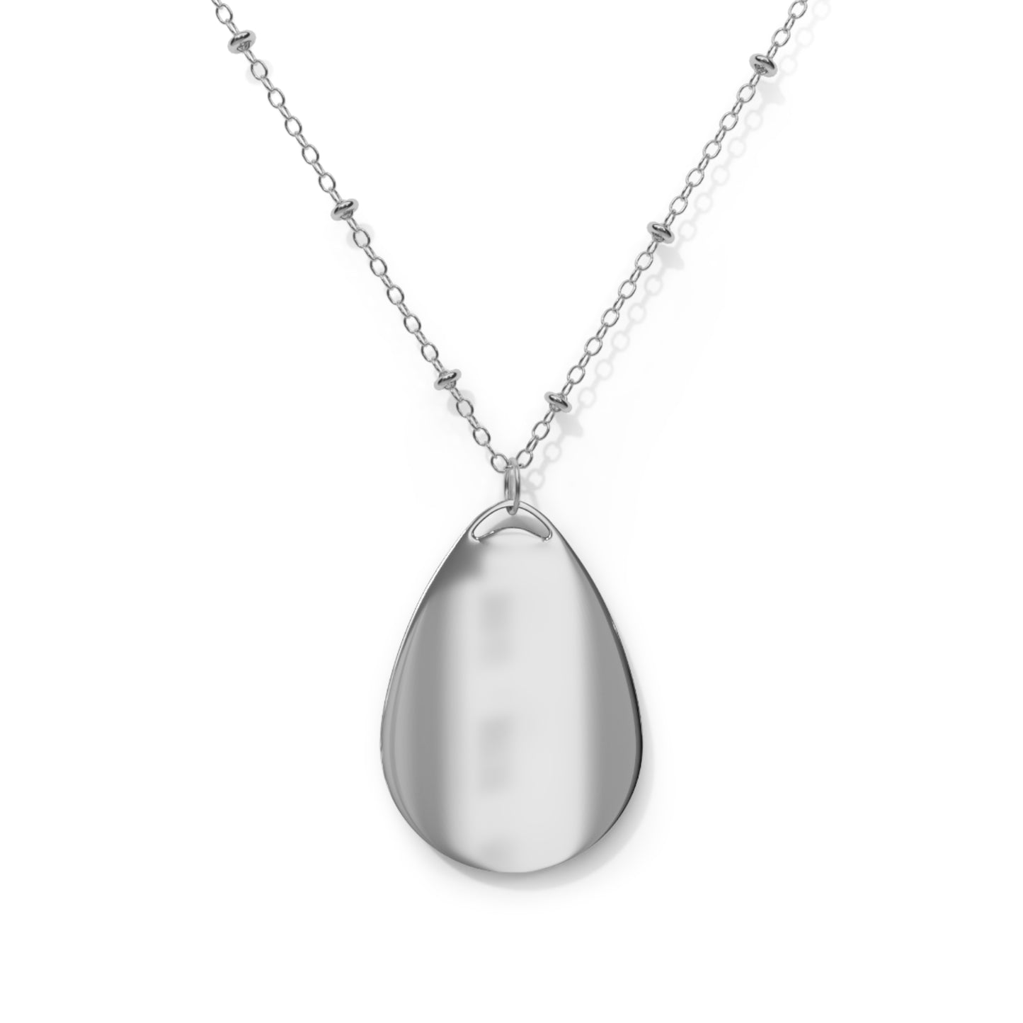 I AM Anti- Revenge. - Inspired by Romans 12: 17 -19. - Oval Necklace