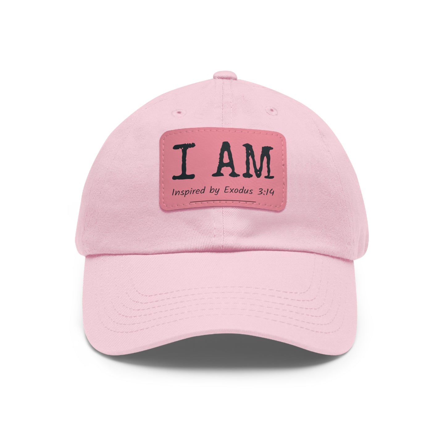 I AM - Hat with Leather Patch - Inspired by Exodus 3:14