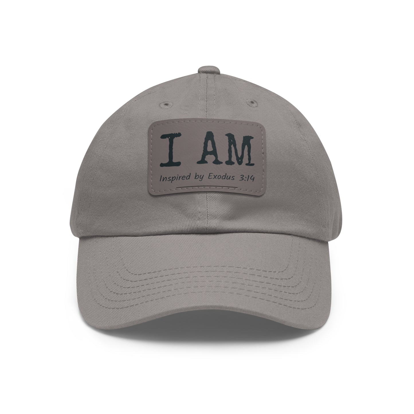 I AM - Hat with Leather Patch - Inspired by Exodus 3:14