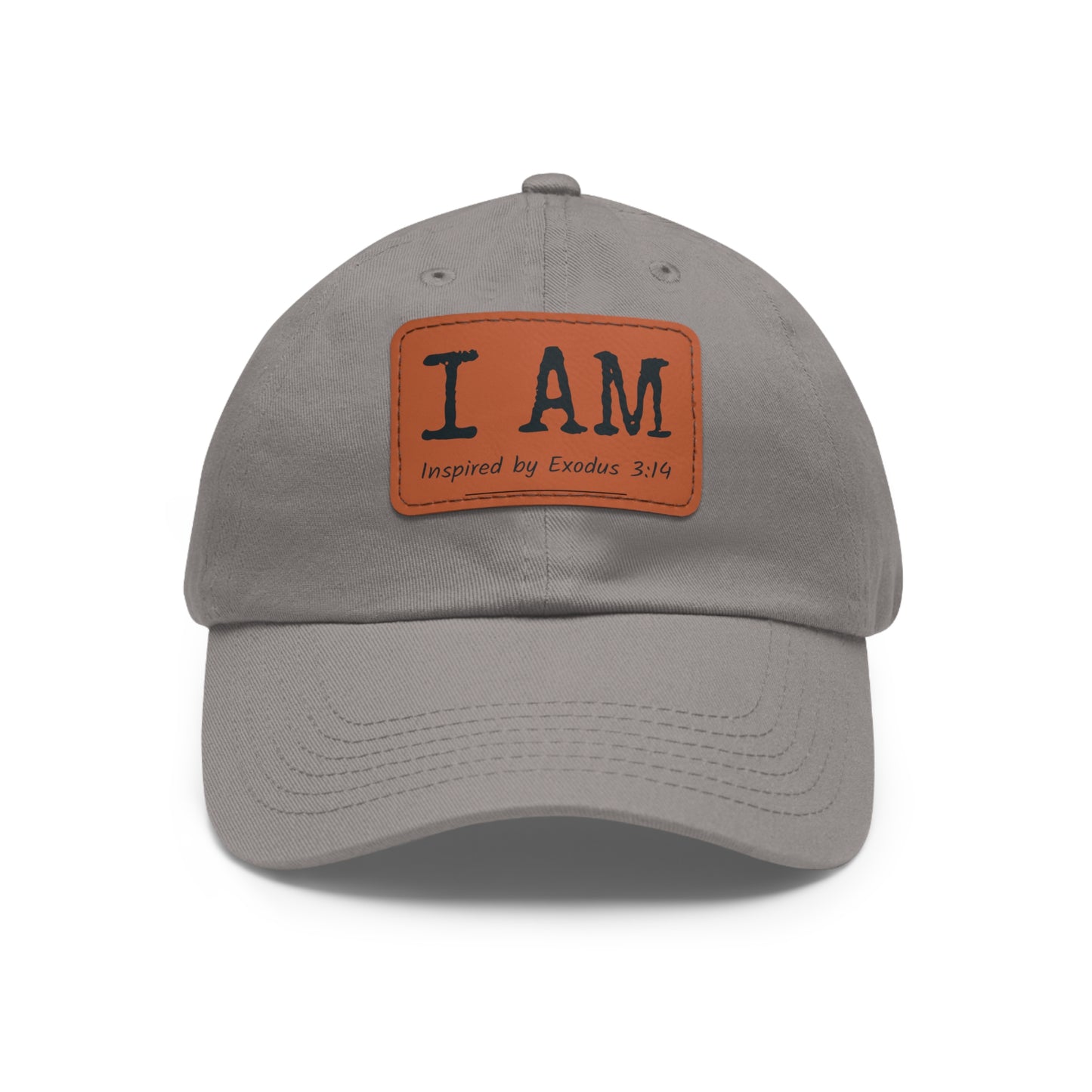 I AM - Hat with Leather Patch - Inspired by Exodus 3:14