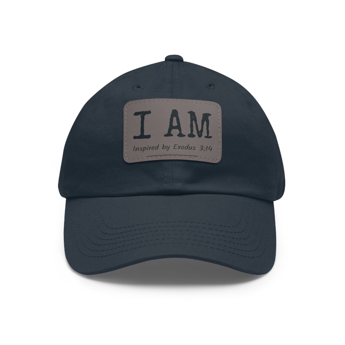 I AM - Hat with Leather Patch - Inspired by Exodus 3:14
