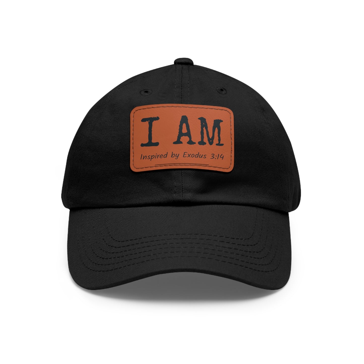 I AM - Hat with Leather Patch - Inspired by Exodus 3:14