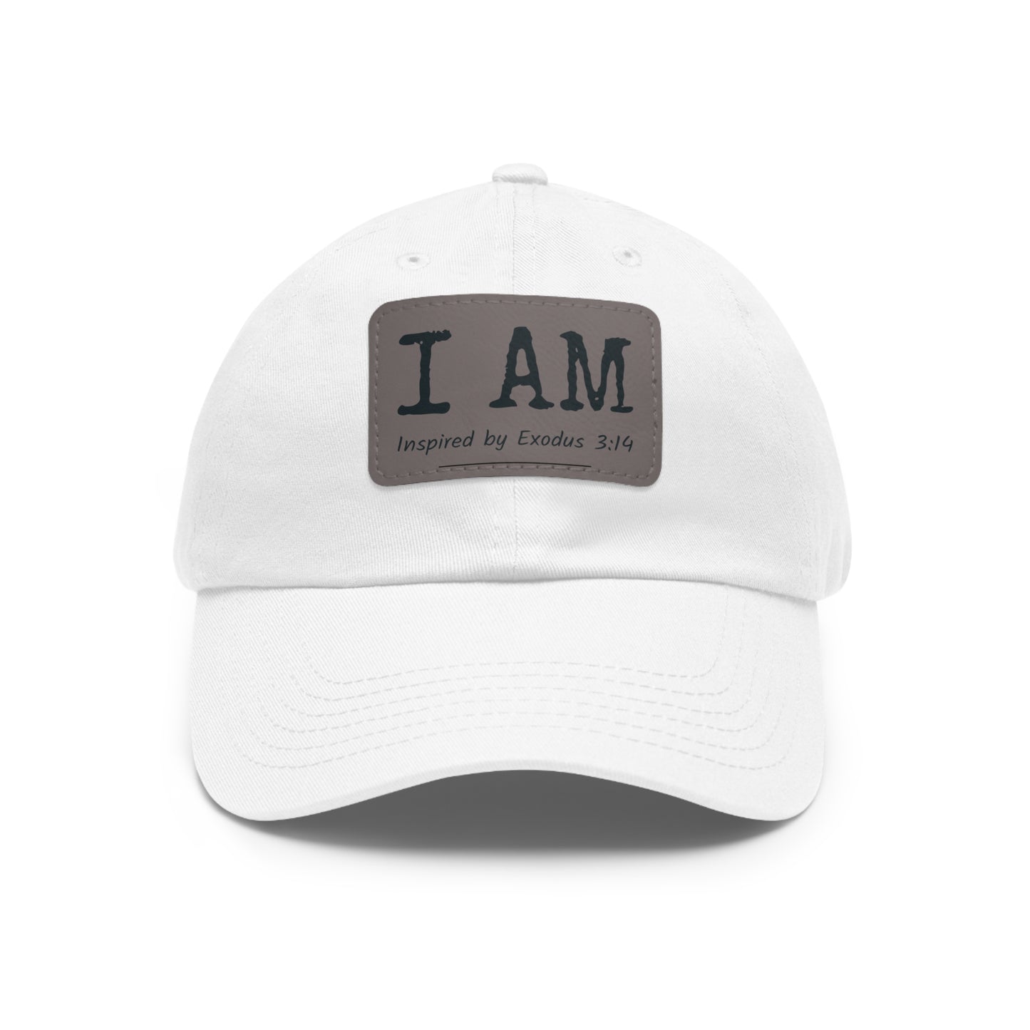 I AM - Hat with Leather Patch - Inspired by Exodus 3:14